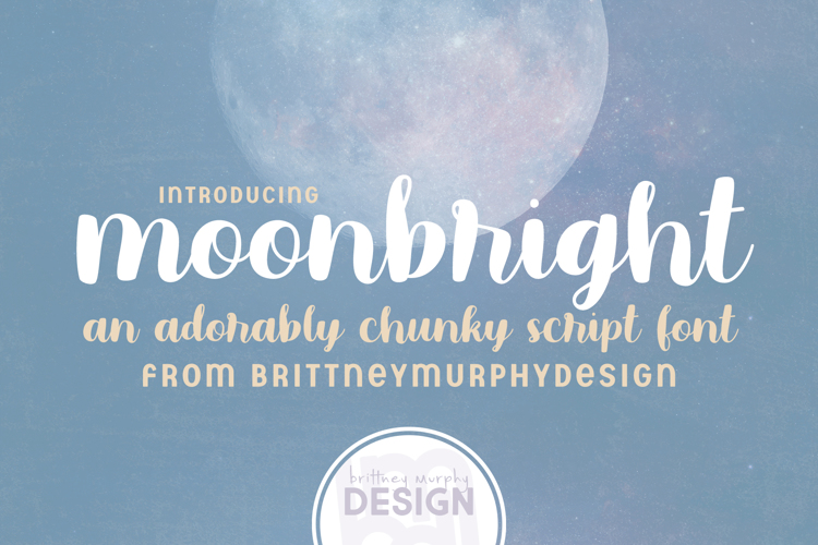 moonbright Font website image