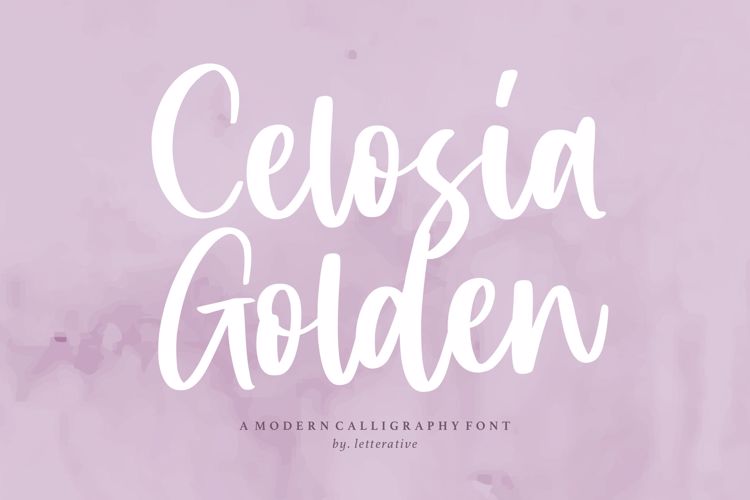 Celosia Golden Font website image