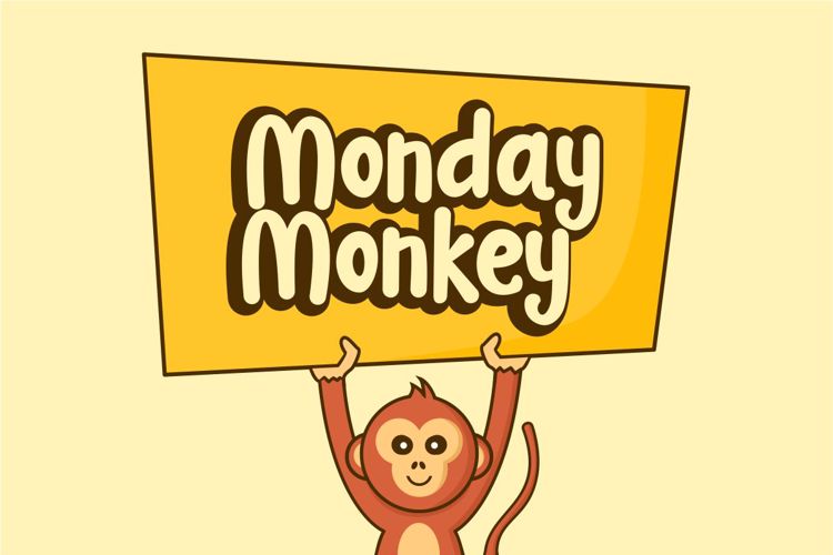 Monday Monkey Font website image
