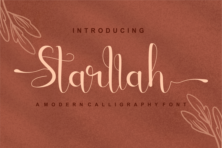 Starllah Font website image