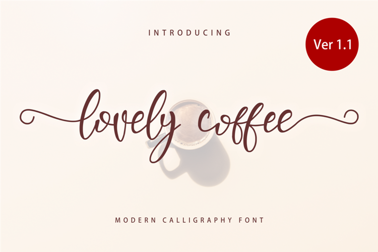 Lovely Coffee Font website image