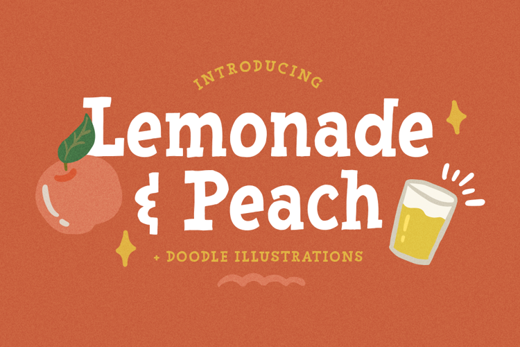 Lemonade Peach Font website image