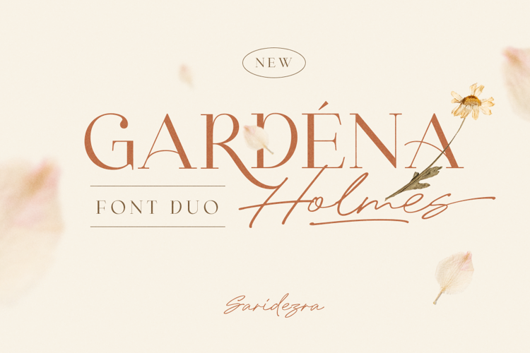 Gardena Holmes Script Font website image