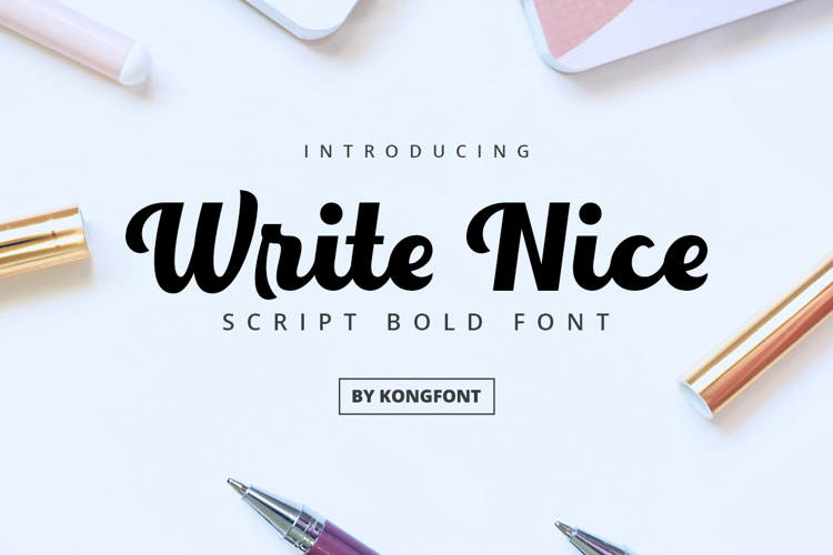 Write Nice Font website image
