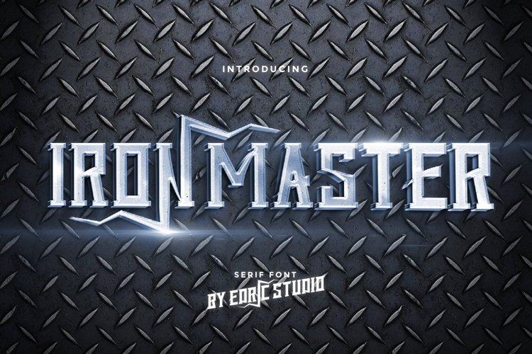Iron Master Font website image