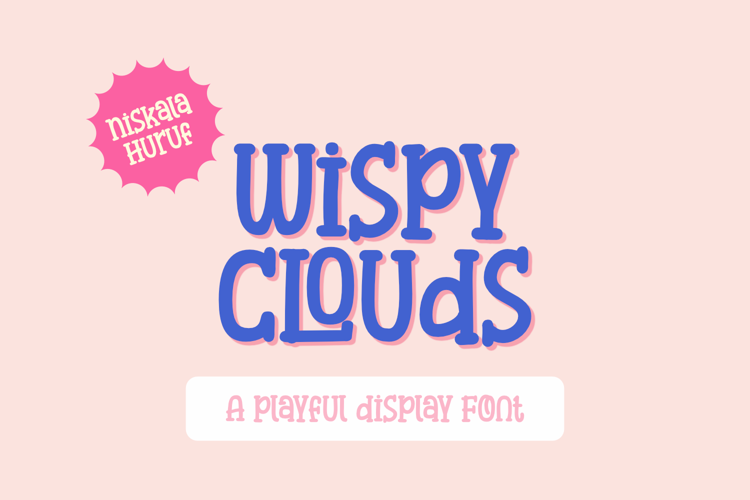 Wispy Clouds Font website image