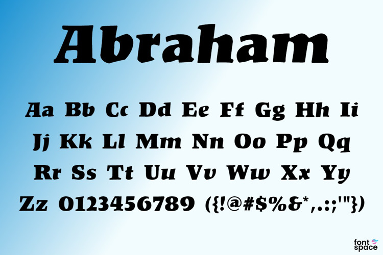 Abraham Font website image