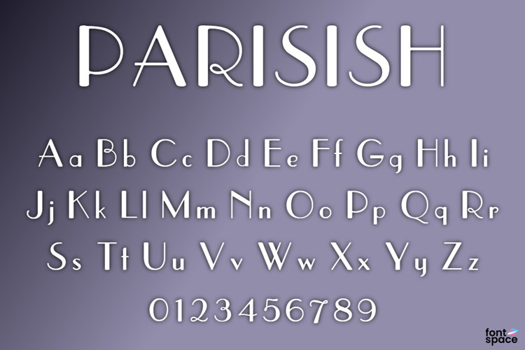 Parisish Font website image