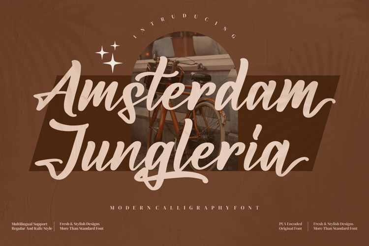 Amsterdam Jungleria Font website image