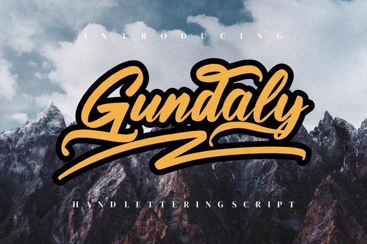 Gundaly Font website image