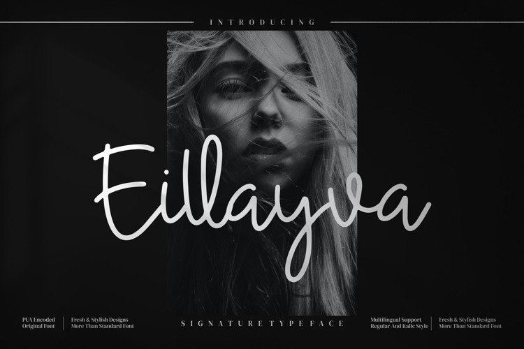 Eillayva Font website image