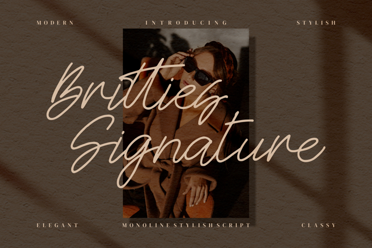 Britties Signature Font website image