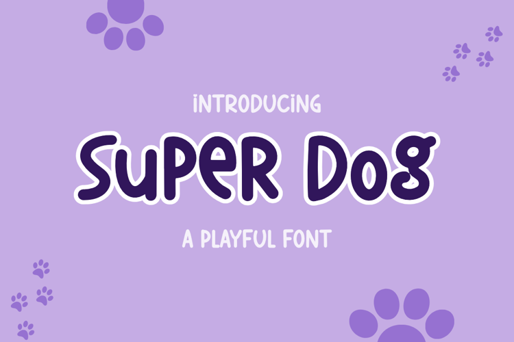 Super Dog Font website image