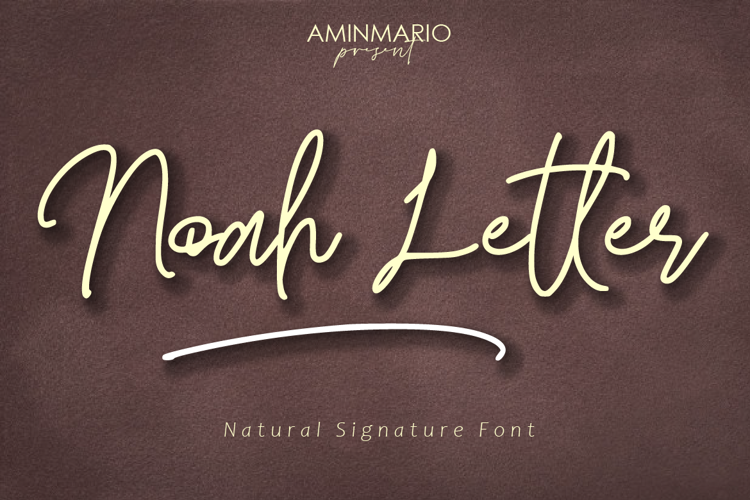 Noah Letter Font website image