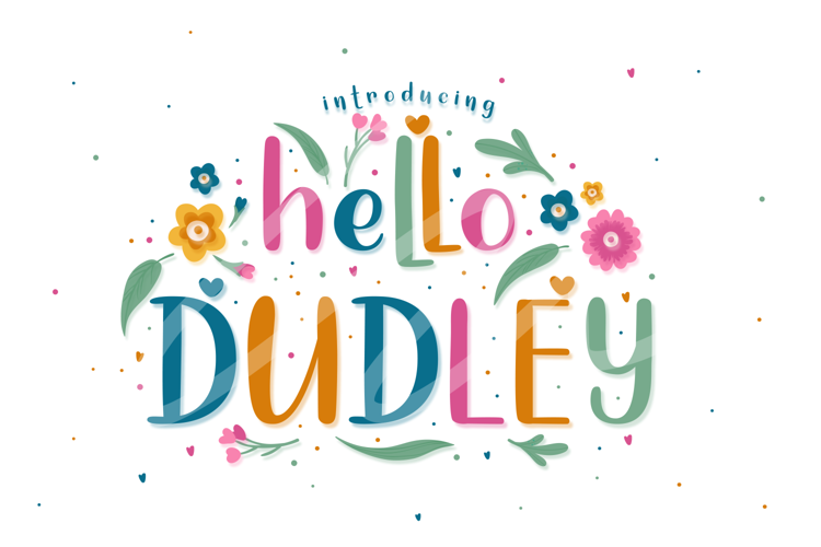 Hello Dudley Font website image
