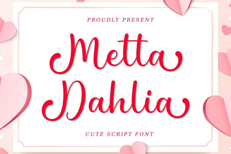Metta Dahlia Font website image