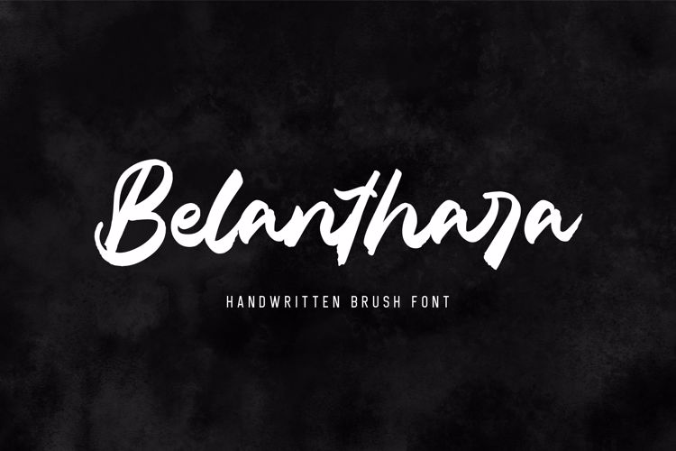 Belanthara – Brush Font website image
