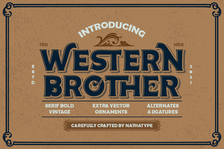 Western Brother Font website image