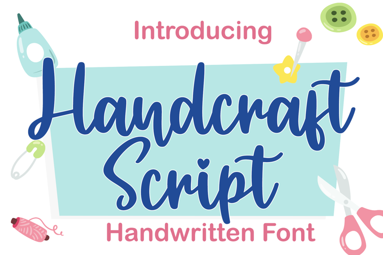 Handcraft Script Font website image