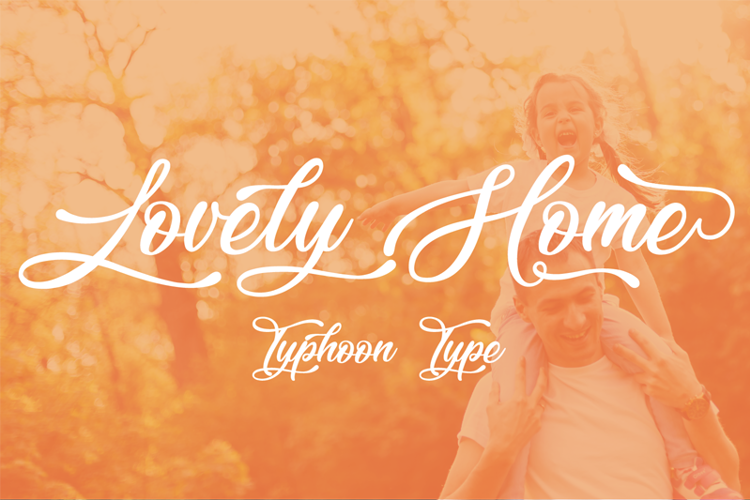 Lovely Home Font website image