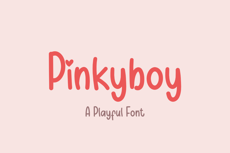 Pinkyboy Font website image