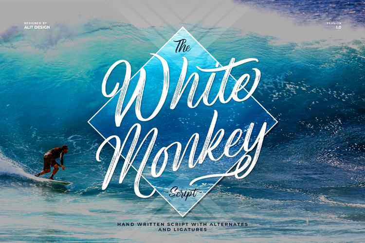White Monkey Font website image