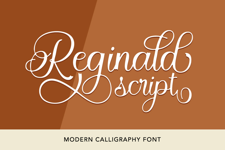 Reginald Script Font website image
