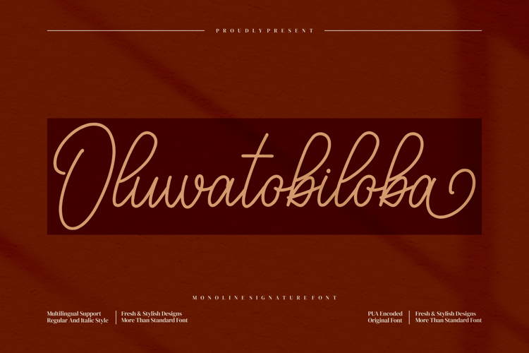Oluwatobiloba Font website image