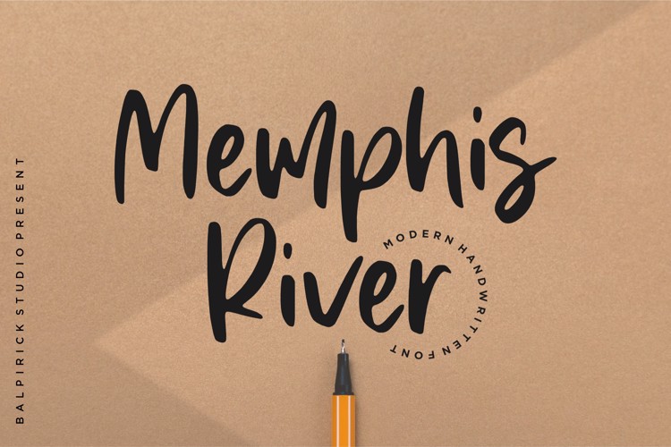 Memphis River Font website image