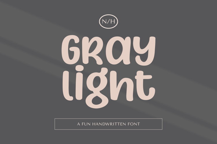 Gray Light Font website image