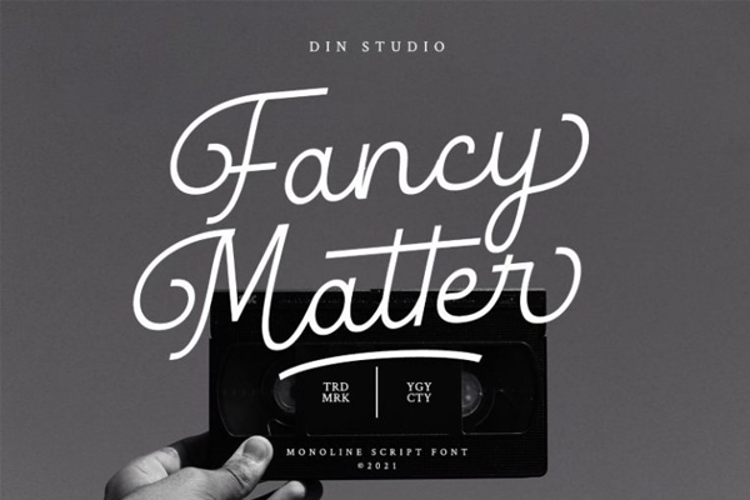 Fancy Matter Font website image