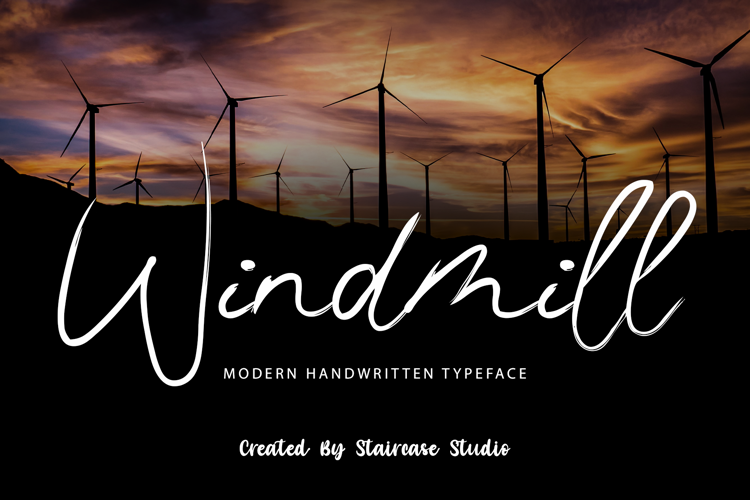 Windmill Font website image