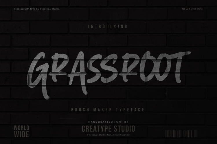 Grassroot Font website image