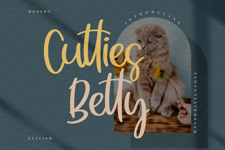 Cutties Betty Font website image