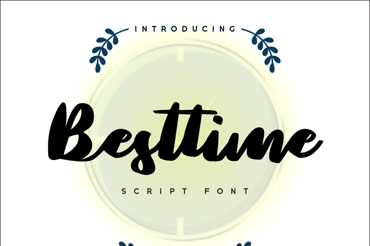 Best time Font website image