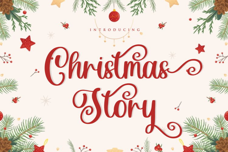 Christmas Story Font website image