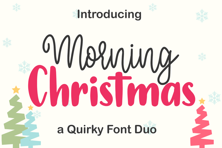 Morning Christmas Script Font website image