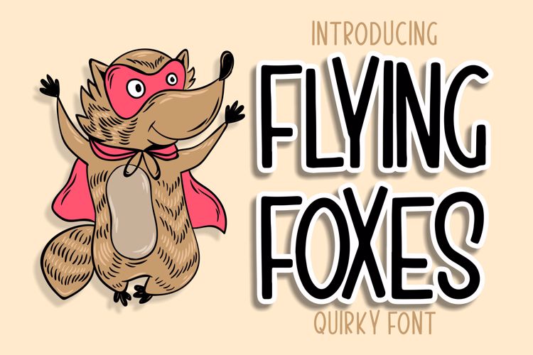 Flying Foxes Font website image