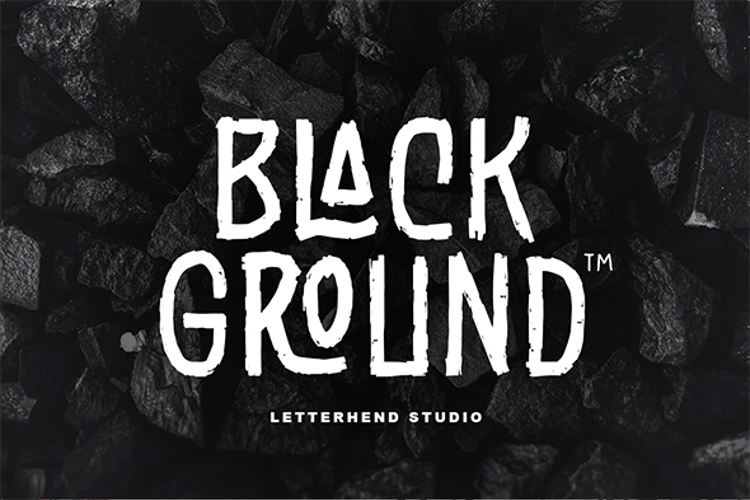 Black Grounds Font website image