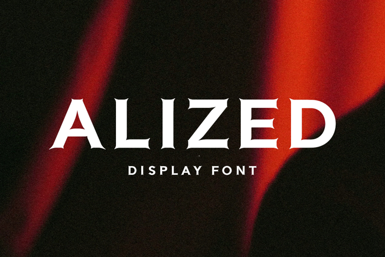 Alized Display Font website image