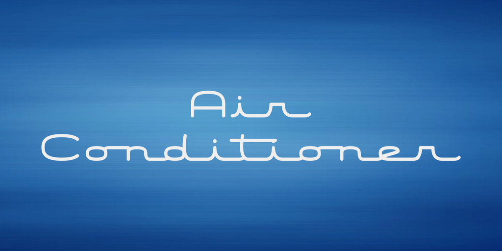 Air Conditioner Font website image