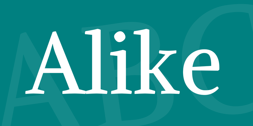 Alike Font website image