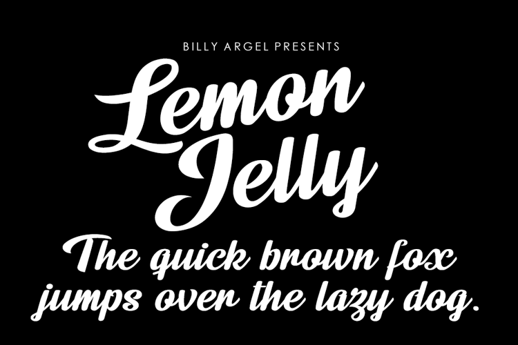 Lemon Jelly Font website image