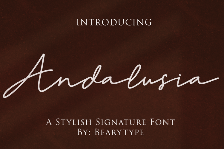 Andalusia Font website image