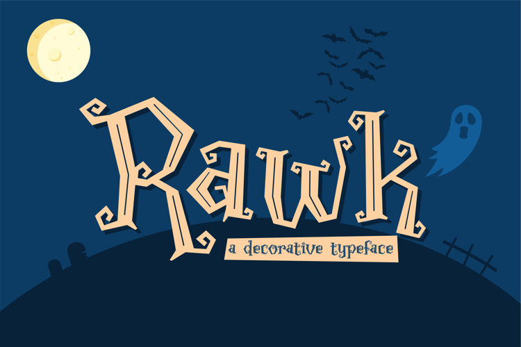 Rawk Font website image