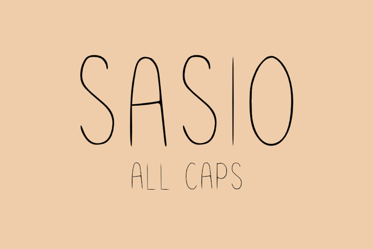 Sasio Font website image