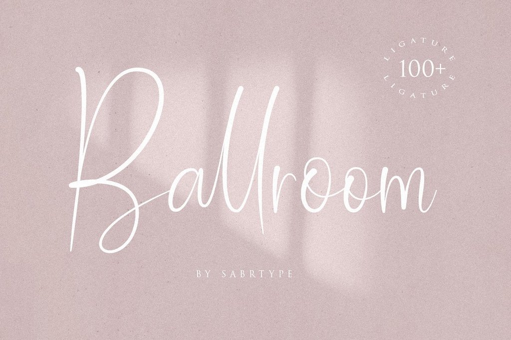 Ballroom Font website image
