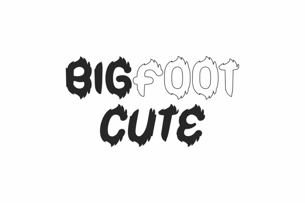 Bigfoot Cute Demo Font Family website image