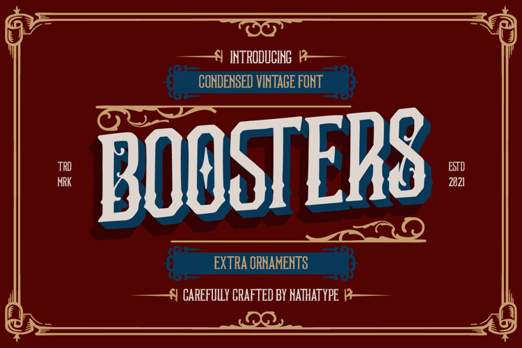 Boosters Font website image