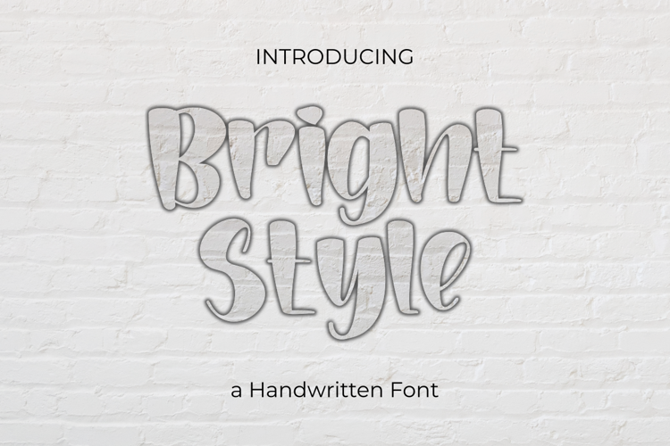 Bright Style Font website image